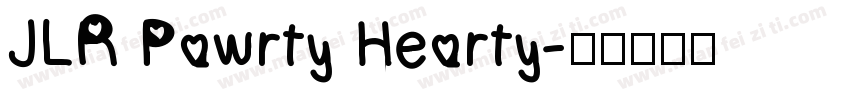 JLR Pawrty Hearty字体转换